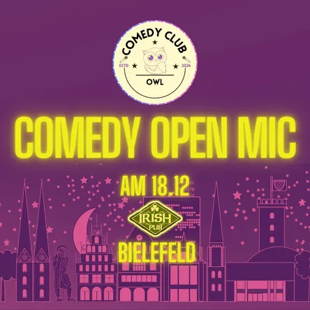Comedy Open Mic Dezember 2025 Irish Pub Bielefeld